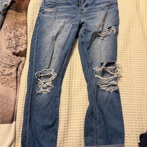 Distressed Blue Women's Jeans